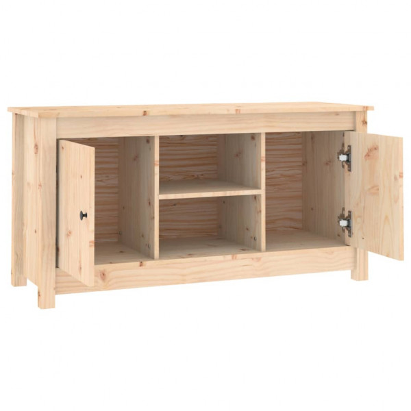 Mueble de TV de madera maciza de pino 103x36.5x52 cm M 4