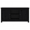 Mueble de TV de madera maciza de pino negro 103x36.5x52 cm 3