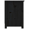 Mueble de TV de madera maciza de pino negro 103x36.5x52 cm 5