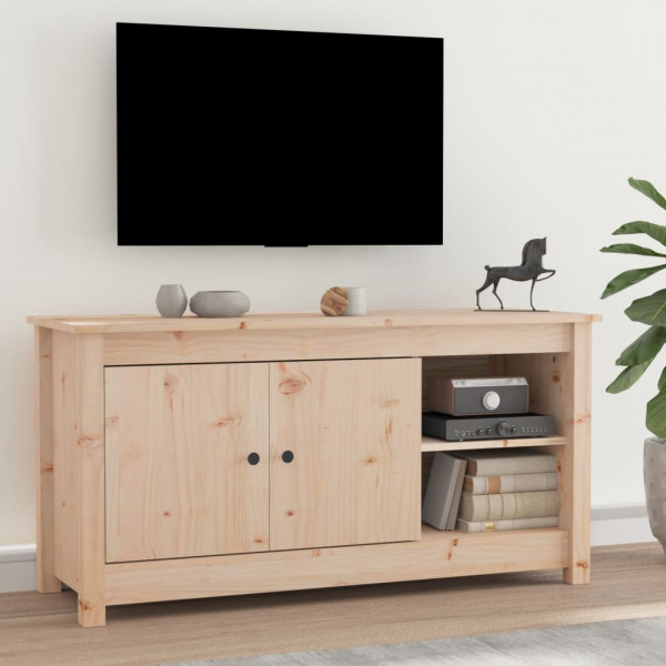 Mueble de TV de madera maciza de pino 103x36.5x52 cm D