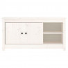 Móvel de TV 103x36.5x52 cm madeira de pinho maciça branco 3