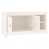 Mueble para TV de madera maciza de pino blanco 103x36.5x52 cm 4