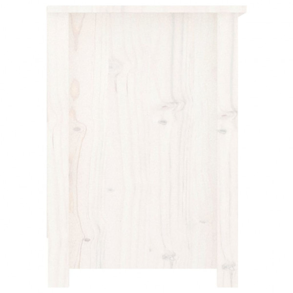 Mueble para TV de madera maciza de pino blanco 103x36.5x52 cm M 5