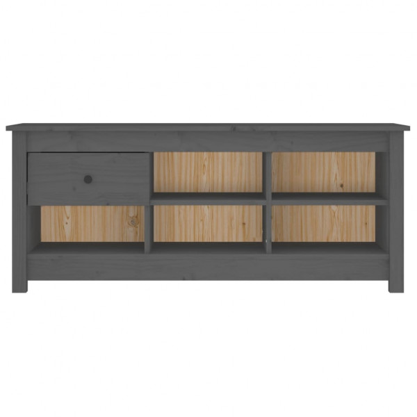 Sapateira 110x38x45.5 cm pinho maciço cinzento M 3
