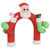 Puerta de arco inflable de Navidad con LED 320 cm 3