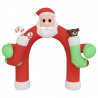 Puerta de arco inflable de Navidad con LED 320 cm 4