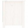 Mueble zapatero de madera maciza de pino blanco 110x38x45.5 cm 5