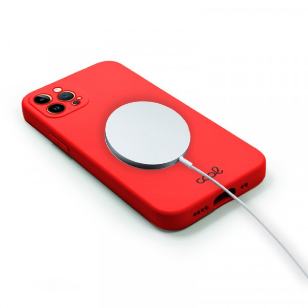 Carcasa COOL Para iPhone 14 Pro Max Magnética Cover Rojo M 3