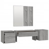 Set de muebles de recibidor madera contrachapada gris Sonoma 5