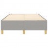 Estrutura de cama sem colchão 120x200 cm tecido cinzento-claro 5