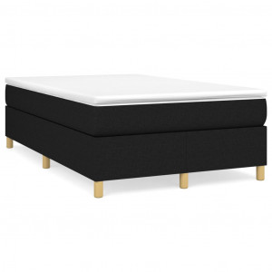 Estructura de cama box spring tela negro 120x200 cm H