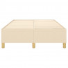 Estructura de cama box spring tela color crema 120x200 cm 5