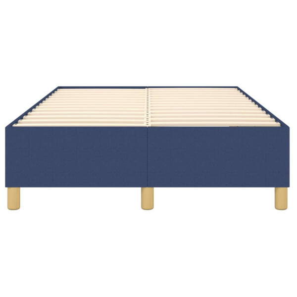 Estructura de cama box spring tela azul 120x200 cm M 5