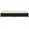 Estructura de cama box spring tela negro 140x190 cm 5