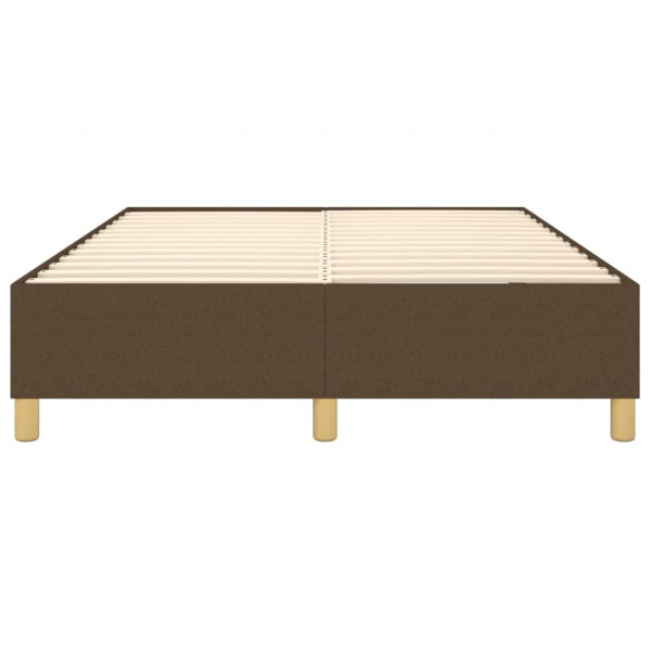 Estructura de cama box spring tela marrón 140x190 cm M 5