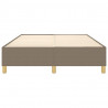 Cama sem colchão 140x190 cm tecido castanho-acinzentado 5