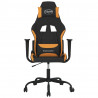 Silla gaming de masaje tela negro y naranja 3
