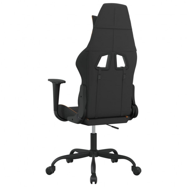 Silla gaming de masaje tela negro y naranja M 5