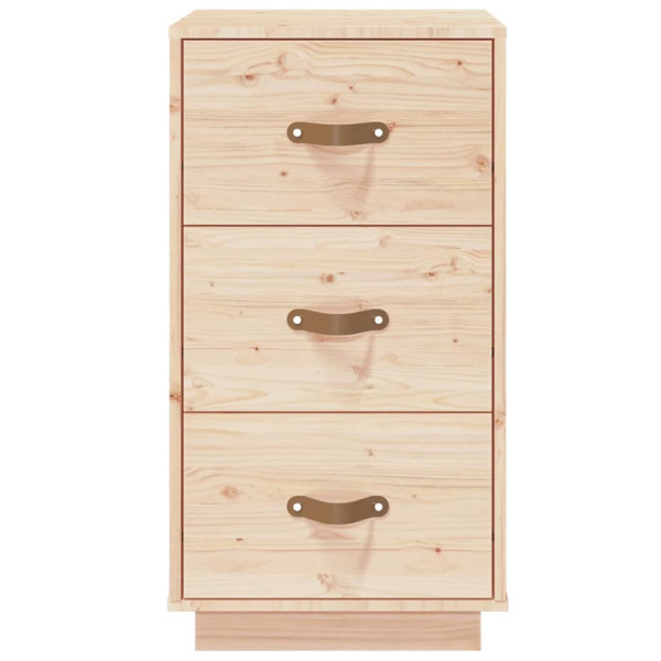 Mesita de noche madera maciza de pino 40x40x75 cm M 5