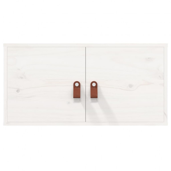 Armario de pared de madera maciza de pino blanco 60x30x30 cm M 3