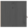 Armarios de pared 2 uds madera maciza de pino gris 60x30x30 cm 5