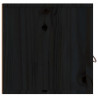 Armarios de pared 2 uds madera maciza de pino negro 60x30x30 cm 5