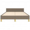Estrutura cama sem colchão 120x200 cm tecido cinza-acastanhado 5