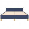 Estrutura cama c/ cabeceira sem colchão 120x200 cm tecido azul 5