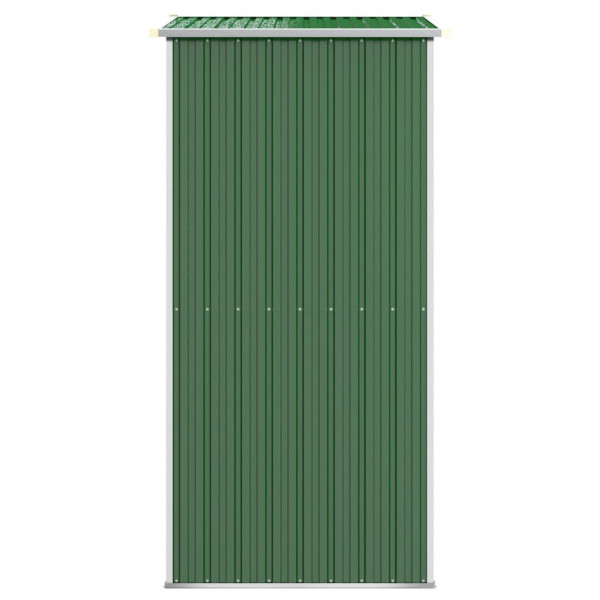 Cobertizo de jardín acero galvanizado verde 192x108x223 cm M 4