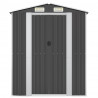 Abrigo de jardim 192x108x223 cm aço galvanizado antracite 3