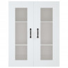 Armario de pared colgante blanco 69.5x34x90 cm 3