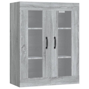 Armario de pared colgante gris Sonoma 69.5x34x90 cm H