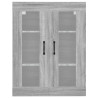 Armario de pared colgante gris Sonoma 69.5x34x90 cm 3
