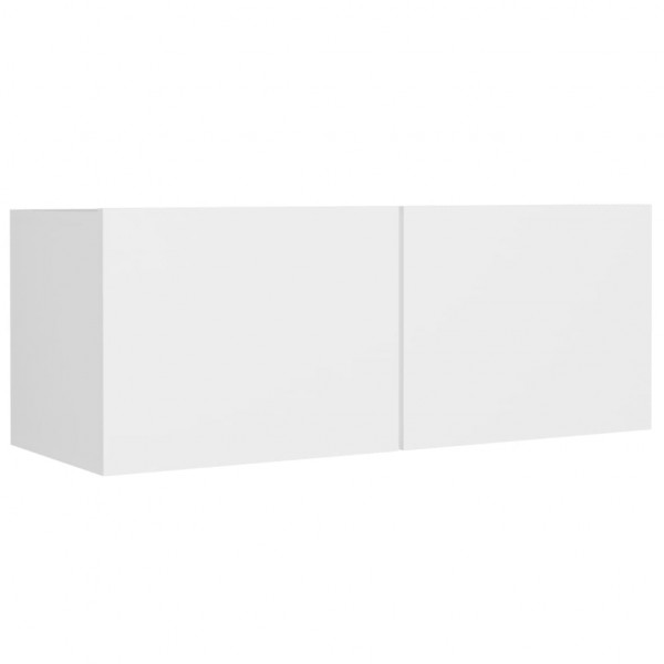 Set de muebles para TV 5 piezas madera contrachapada blanco M 5