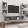 Set de muebles para TV 6 pzas madera contrachapada gris Sonoma 3