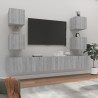 Set de muebles para TV 6 pzas madera contrachapada gris Sonoma 1