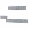 Set de muebles para TV 5 pzas madera contrachapada gris Sonoma 2