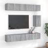 Set de muebles para TV 7 pzas madera contrachapada gris Sonoma 1