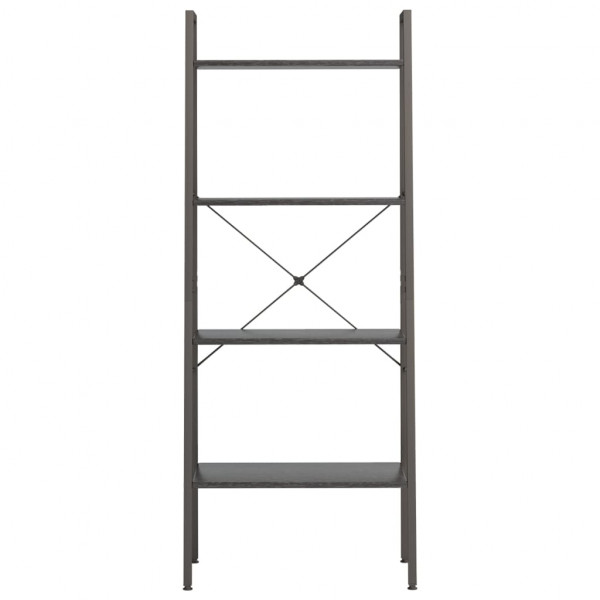 Estante com 4 prateleiras 56x35x140 cm preto M 3