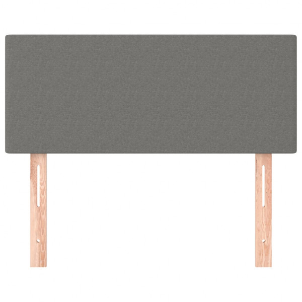 Cabecero de tela gris oscuro 100x5x78/88 cm M 3