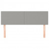Cabeceros 2 unidades tela gris claro 72x5x78/88 cm 2
