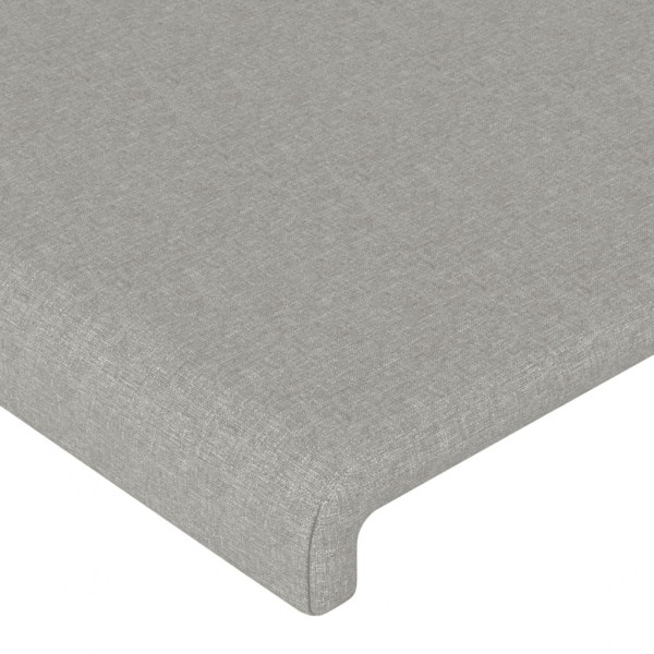 Cabeceros 2 unidades tela gris claro 72x5x78/88 cm M 3