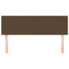 Cabeceira de cama 2 pcs tecido 72x5x78/88 cm castanho-escuro 2