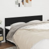 Cabeceira de cama 2 pcs tecido 100x5x78/88 cm preto 1