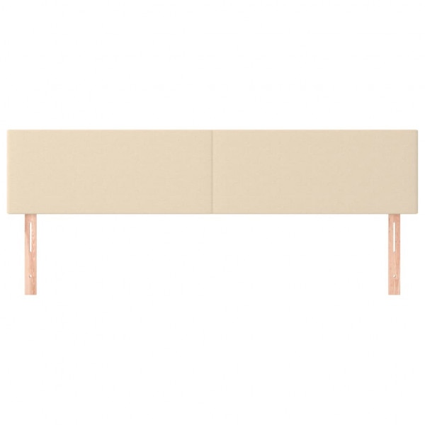 Cabeceros 2 unidades de tela color crema 100x5x78/88 cm M 3