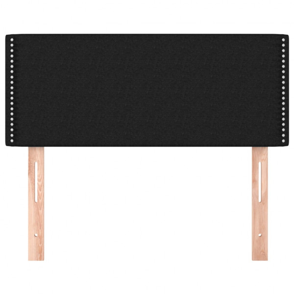 Cabecero de tela negro 100x5x78/88 cm M 3