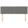 Cabeceira de cama 2 pcs tecido 72x5x78/88 cm cinzento-escuro 3