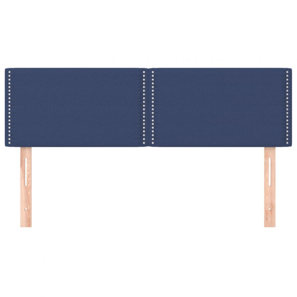 Cabeceros 2 unidades tela azul 72x5x78/88 cm M 3