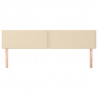 Cabeceira de cama 2 pcs tecido 90x5x78/88 cm creme 3