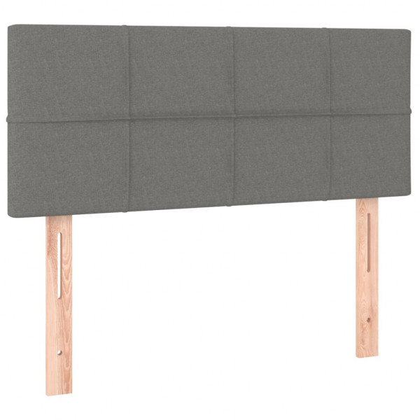 Cabeceira de cama tecido 80x5x78/88 cm cinzento-escuro M 2